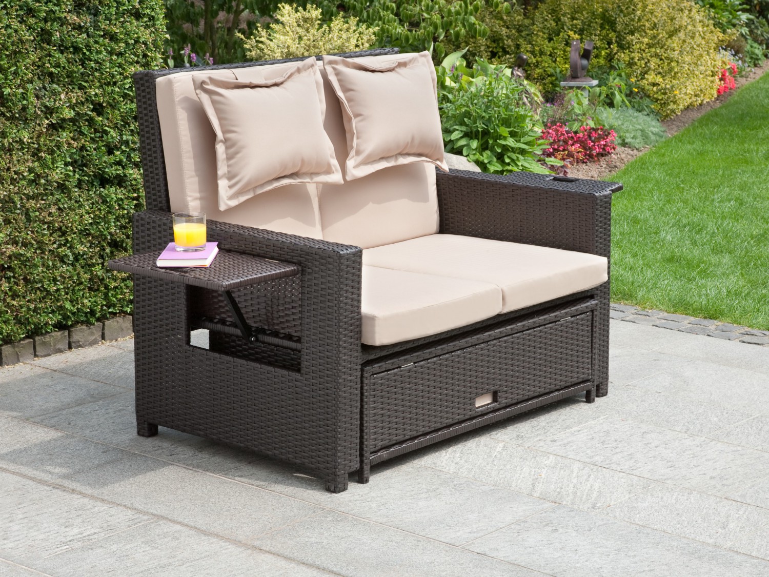 Rattan sitzmöbel: poly rattan sitzmöbel ecke garten terrasse ...