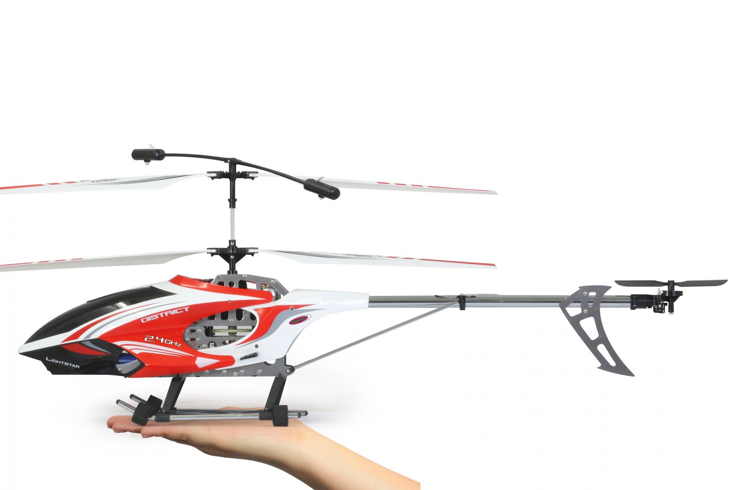 Jamara RC Helicopter District 3 Channel with Gyro + LED 2,4 Ghz 037060