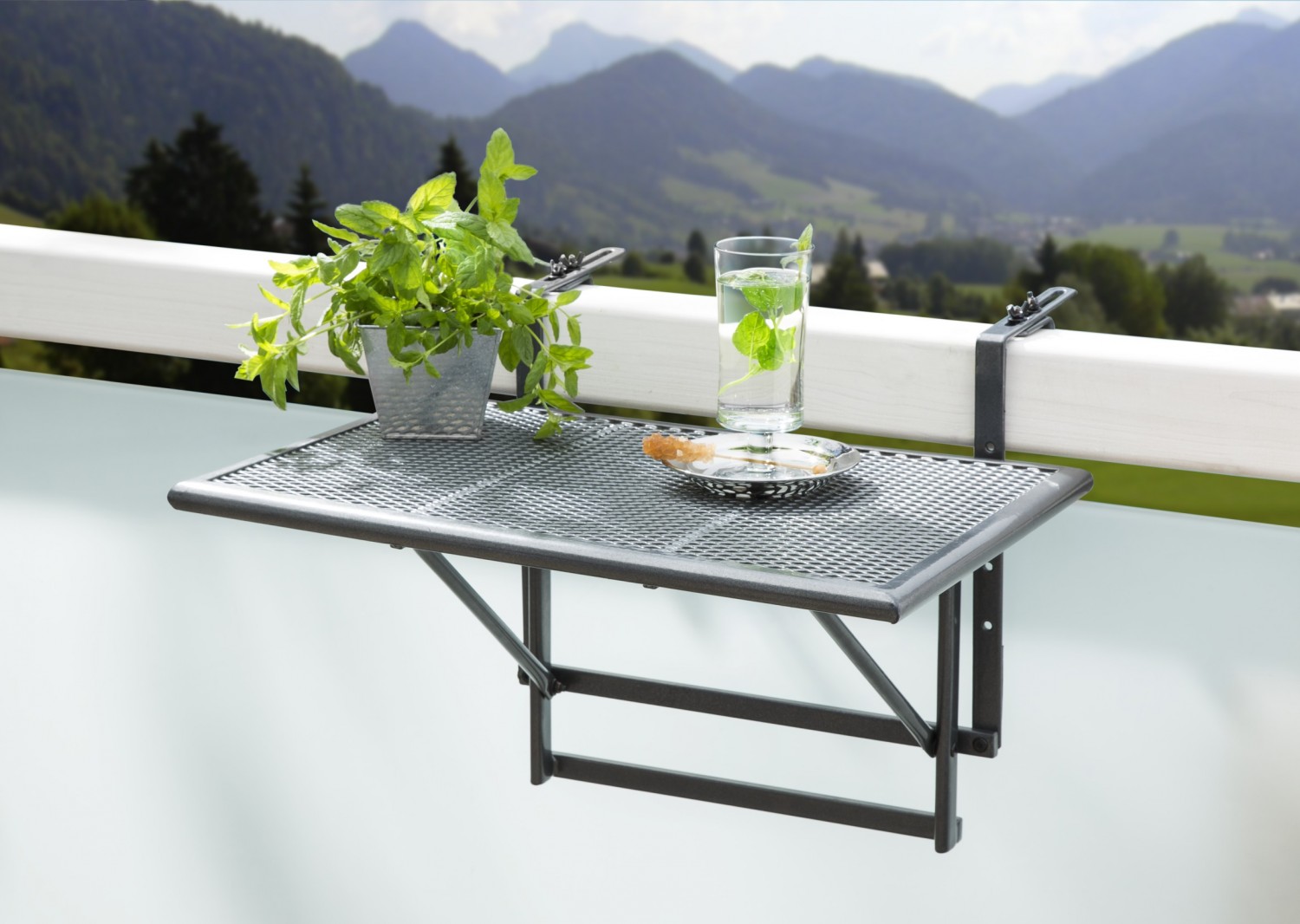 Greemotion Balkonhängetisch Toulouse ca. 60 x 40 cm Balkon Hängetisch
